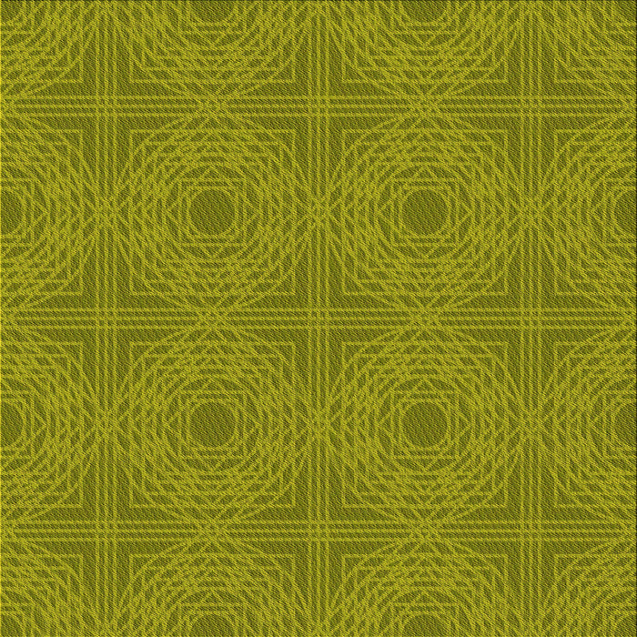 Round Patterned Green Rug, pat3286yw