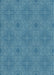 Machine Washable Transitional Blue Turquoise Green Rug, wshpat3286