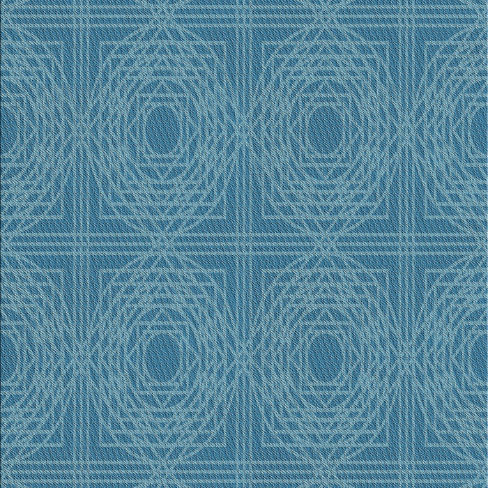 Patterned Blue Turquoise Green Novelty Rug, pat3286