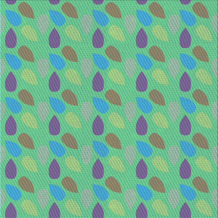 Round Machine Washable Transitional Green Rug, wshpat3287lblu