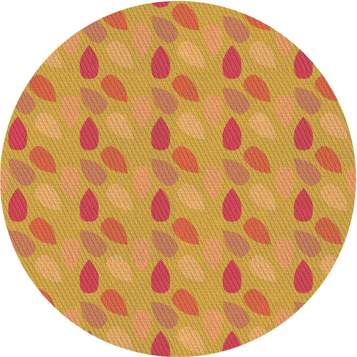 Square Machine Washable Transitional Orange Red Orange Rug in a Living Room, wshpat3287org