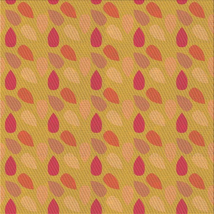 Round Machine Washable Transitional Orange Red Orange Rug, wshpat3287org