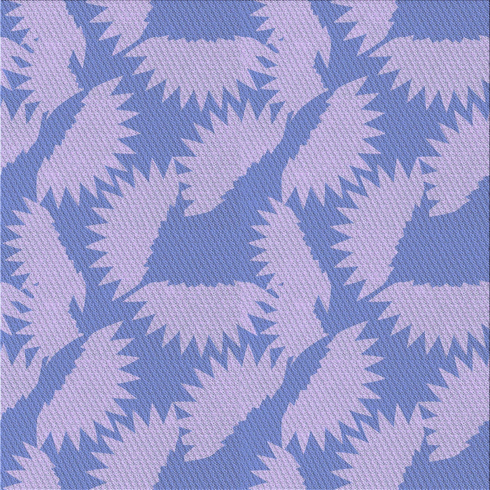 Round Patterned Light Slate Blue Rug, pat3288blu