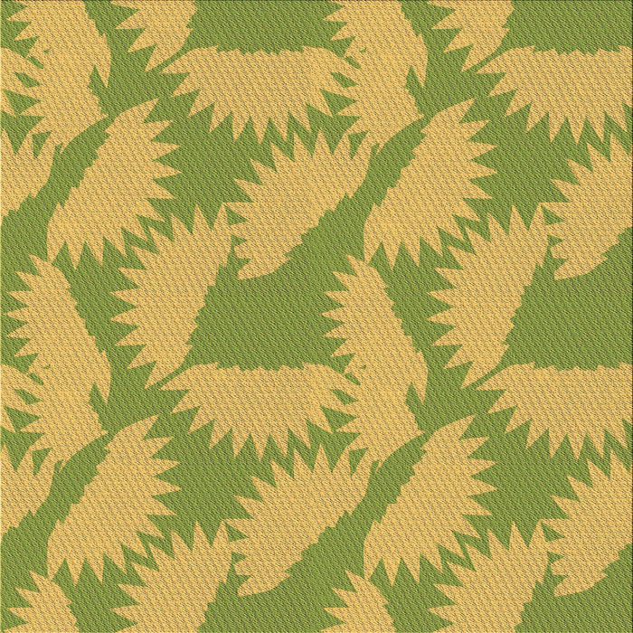 Round Machine Washable Transitional Golden Brown Yellow Rug, wshpat3288brn