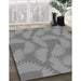 Machine Washable Transitional Smokey Gray Rug in a Family Room, wshpat3288gry