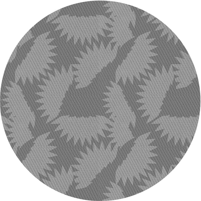 Square Patterned Smokey Gray Rug, pat3288gry