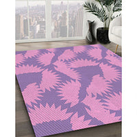 Patterned Violet Purple Rug, pat3288pur