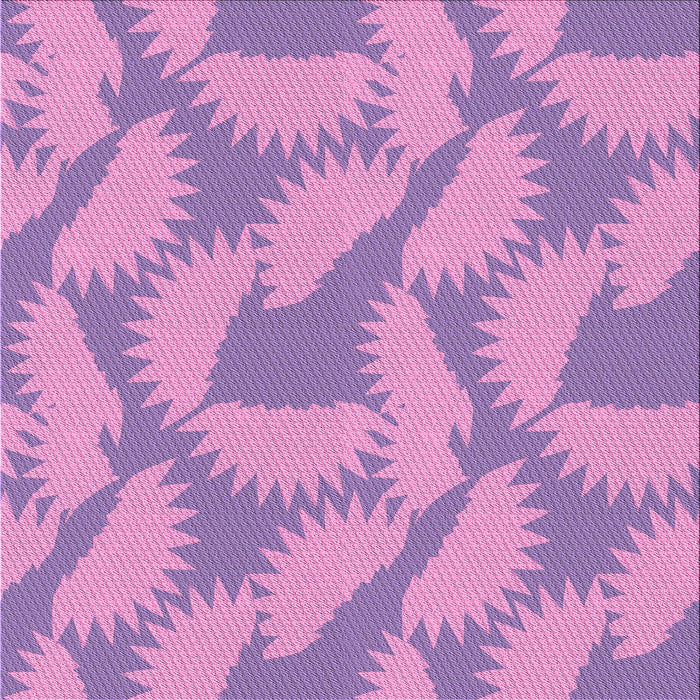 Round Patterned Violet Purple Rug, pat3288pur