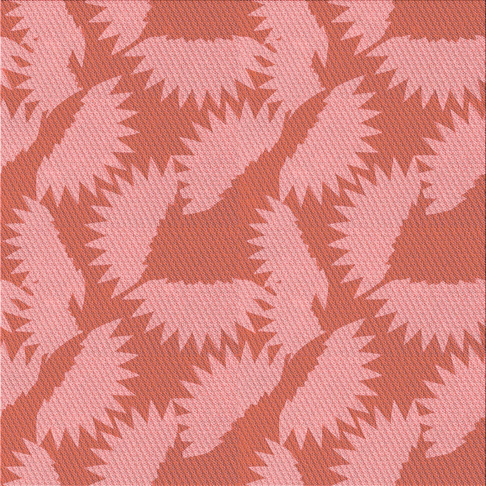 Round Machine Washable Transitional Light Coral Pink Rug, wshpat3288rd