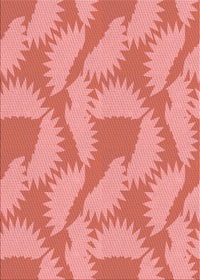 Machine Washable Transitional Light Coral Pink Rug, wshpat3288rd