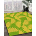 Patterned Pistachio Green Rug in Family Room, pat3288yw