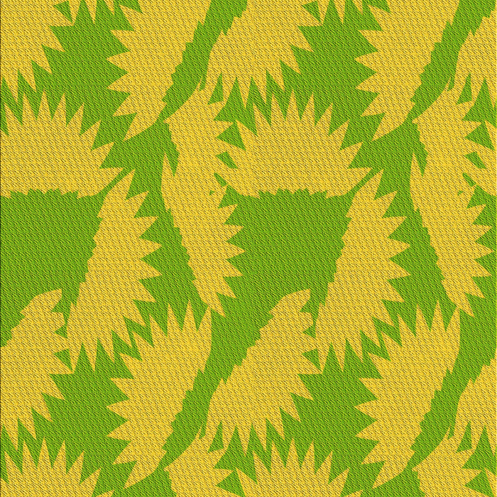 Patterned Pistachio Green Rug, pat3288yw