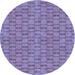 Square Patterned Purple Mimosa Purple Rug, pat3289blu