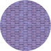 Square Machine Washable Transitional Purple Mimosa Purple Rug in a Living Room, wshpat3289blu