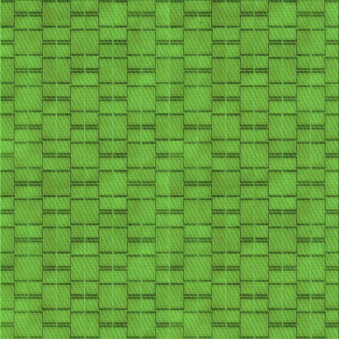 Round Patterned Dark Lime Green Rug, pat3289grn