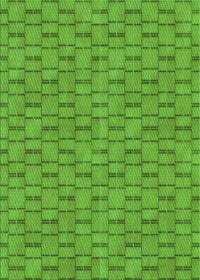 Machine Washable Transitional Dark Lime Green Rug, wshpat3289grn