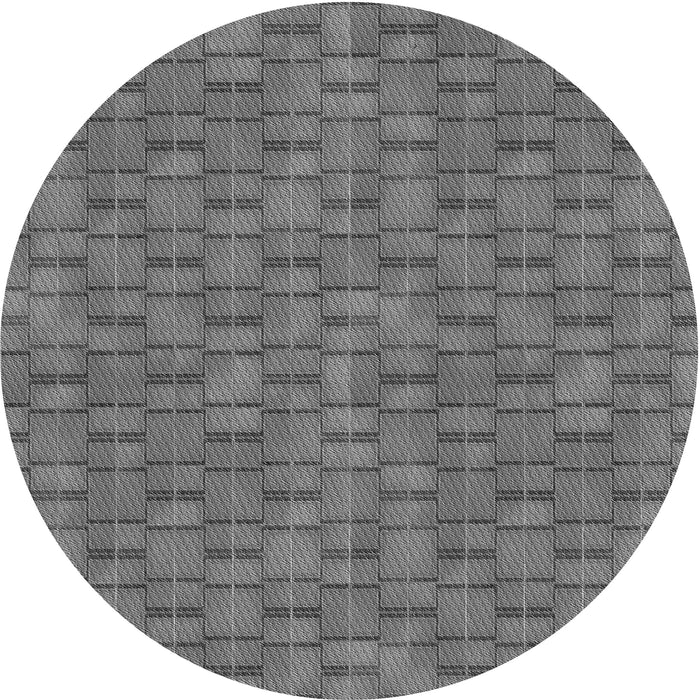 Square Patterned Gray Rug, pat3289gry