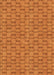 Patterned Orange Red Orange Rug, pat3289org