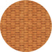 Square Machine Washable Transitional Orange Red Orange Rug in a Living Room, wshpat3289org