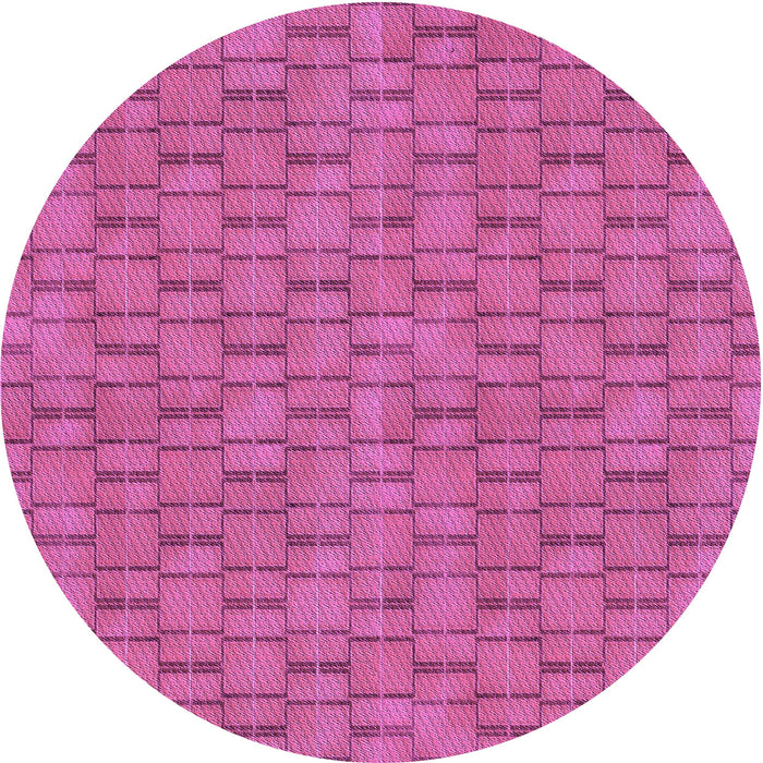 Square Machine Washable Transitional Deep Pink Rug in a Living Room, wshpat3289pur