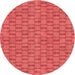 Square Patterned Red Rug, pat3289rd