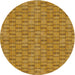 Sideview of Patterned Orange Novelty Rug, pat3289