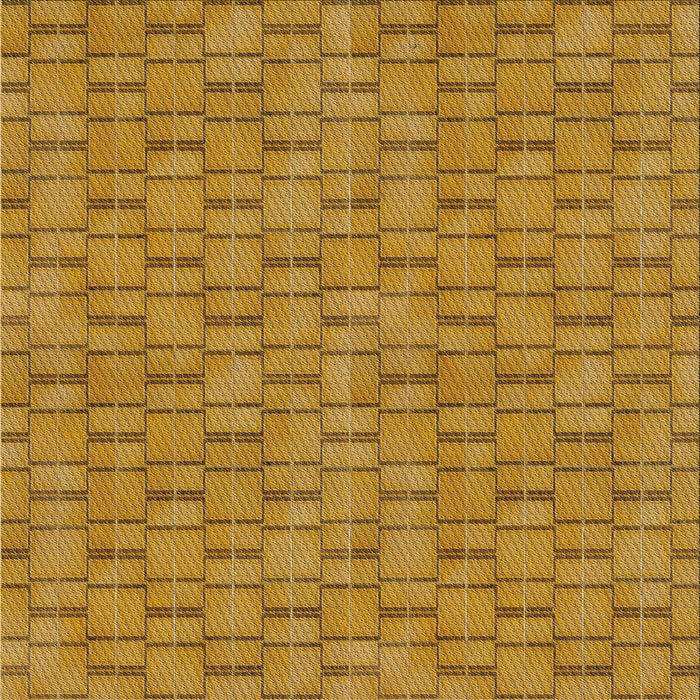 Square Patterned Orange Novelty Rug, pat3289