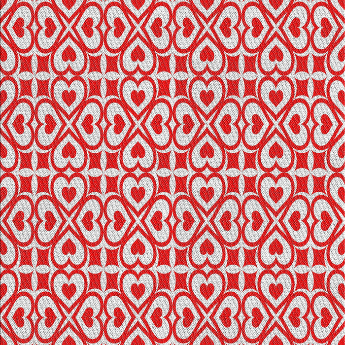 Patterned Red Novelty Rug, pat328