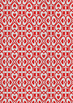 Machine Washable Transitional Red Rug, wshpat328