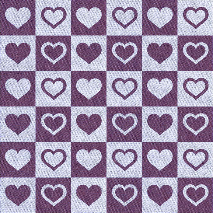 Round Patterned Purple Rug, pat329blu