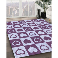 Patterned Purple Rug, pat329blu