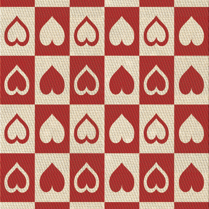 Patterned Red Rug, pat329brn