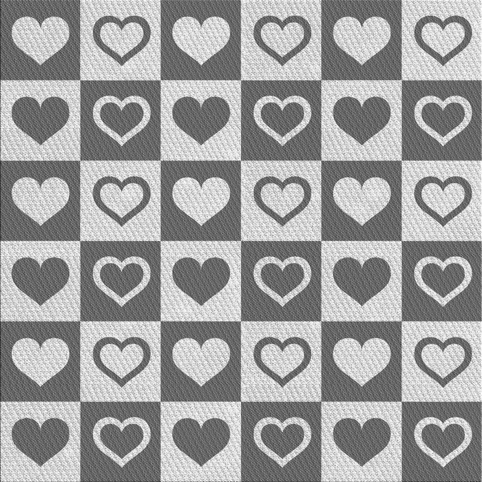 Round Patterned Ash Gray Rug, pat329gry