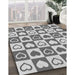 Patterned Ash Gray Rug in Family Room, pat329gry