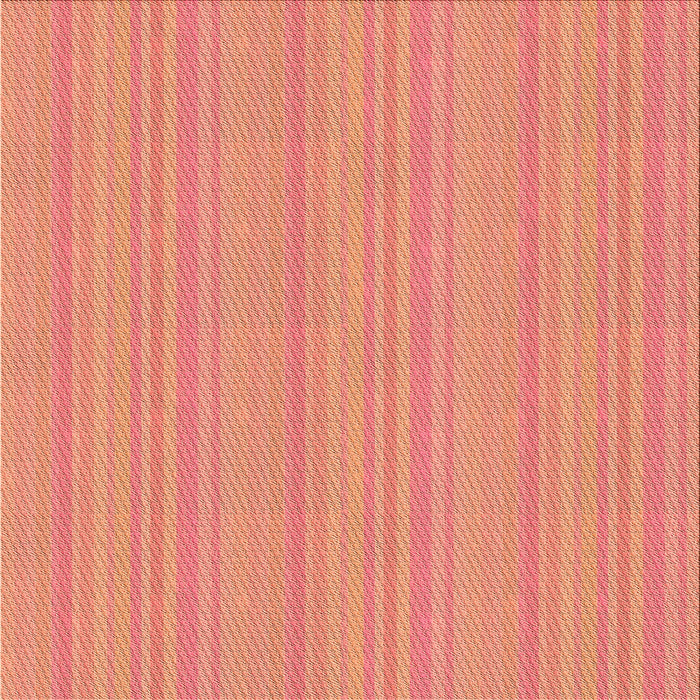 Round Patterned Bright Orange Rug, pat3290org