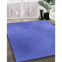 Patterned Sky Blue Rug, pat3291blu