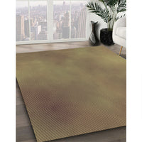 Patterned Red Brown Rug, pat3291brn