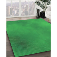 Patterned Neon Green Rug, pat3291grn