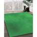 Patterned Neon Green Rug in Family Room, pat3291grn