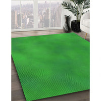 Patterned Green Rug, pat3292grn