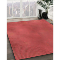 Patterned Red Rug, pat3292rd