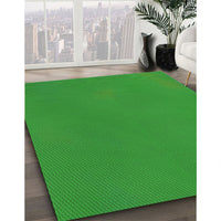 Patterned Green Rug, pat3294grn