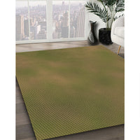 Patterned Dark Bronze Brown Rug, pat3295brn