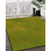 Patterned Olive Green Rug in Family Room, pat3295yw