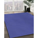 Machine Washable Transitional Sapphire Blue Rug in a Family Room, wshpat3296blu