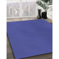 Patterned Sapphire Blue Rug, pat3296blu