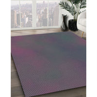 Patterned Silver Gray Novelty Rug, pat3296