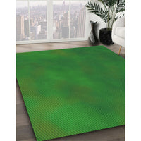 Patterned Green Rug, pat3297grn