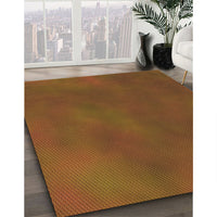 Patterned Saddle Brown Rug, pat3297org