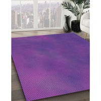 Patterned Amethyst Purple Rug, pat3297pur